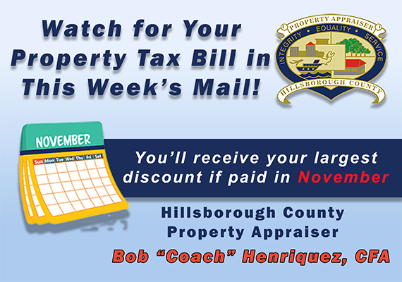 Watch for your Property Tax Bill